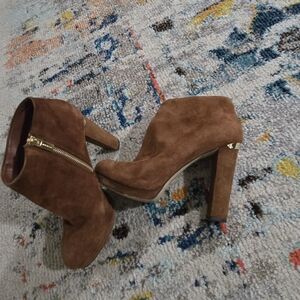 MICHAEL Michael Kors Brown Suede Heeled Boots